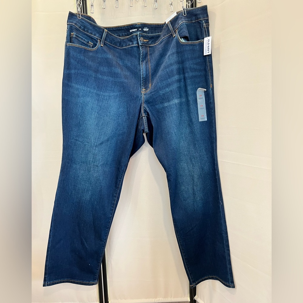 Womans Sz 24 3x Jeans from Old Navy NEW WITH TAGS-midrise powerslim straight